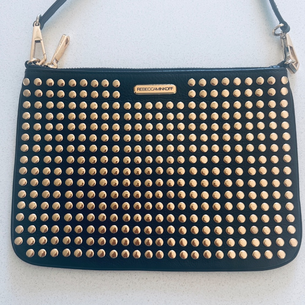 LIKE NEW - Vintage Rebecca Minkoff Studded Bag BLACK